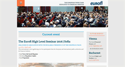 Desktop Screenshot of eurofi.net